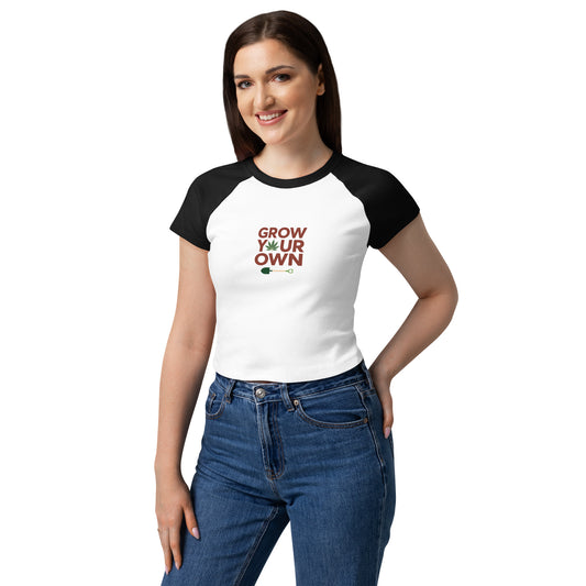 Grow Your Own Women’s Baby Tee - Greens